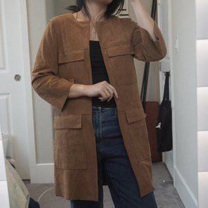 Faux Suede Coat